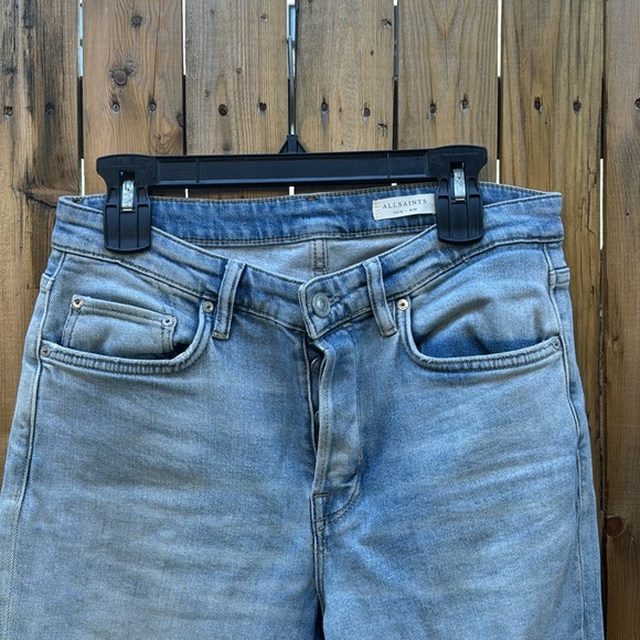 All Saints Light Blue Distressed Men Jeans - Picture 2 of 9